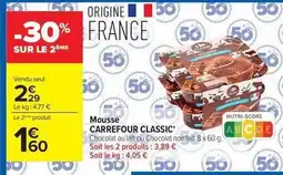 Carrefour Carrefour - mousse classic offre