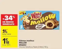 Carrefour Whaou! - gâteaux moelleux offre