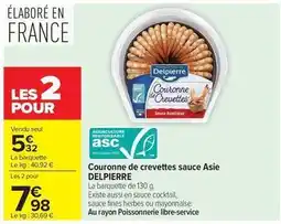 Carrefour Market Delpierre - couronne de crevettes sauce asie offre