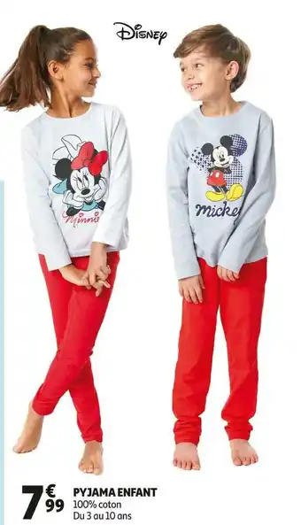 Auchan Disney pyjama enfant offre