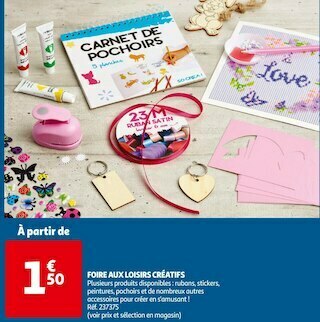 Auchan Foire aux loisirs créatifs offre