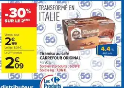 Carrefour Carrefour Original Tiramisu au café offre