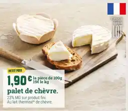 Fresh palet de chèvre offre