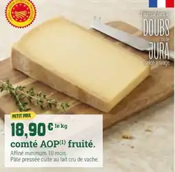 Fresh comté AOP offre