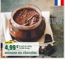 Fresh mousse au chocolat offre
