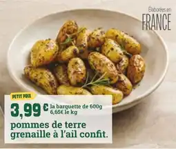 Fresh pommes de terre grenaille à l'ail confit offre