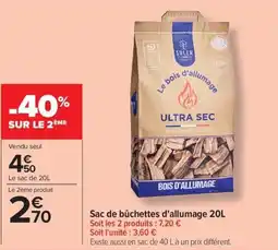 Carrefour Market SOLER Bois d'allumage offre