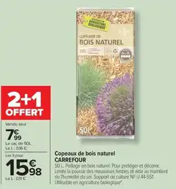 Carrefour Market CARREFOUR Copeaux de bois naturel offre