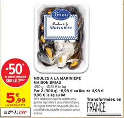 Intermarché Briau Moules à la Marinière offre