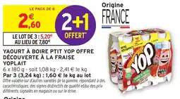 Intermarché YOP Yaourt à boire offre