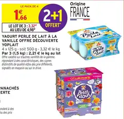 Intermarché Yoplait Perle de Lait offre