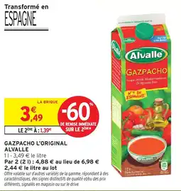 Intermarché Alvalle Gazpacho offre