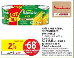 Intermarché Bonduelle Maïs offre