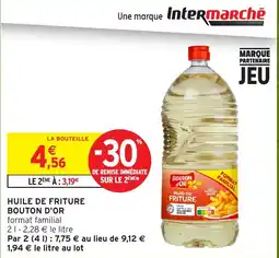 Intermarché Bouton d'Or Huile de friture offre