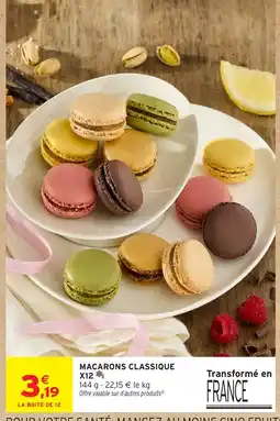 Intermarché MACARONS CLASSIQUE offre
