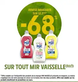 Intermarché Mir vaisselle offre