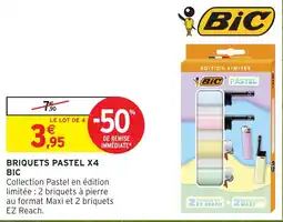 Intermarché BIC BRIQUETS PASTEL offre