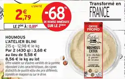 Intermarché L'ATELIER BLINI HOUMOUS offre
