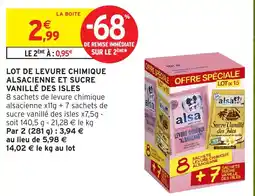 Intermarché alsa Levure chimique Alsacienne offre