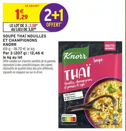 Intermarché Knorr Soupe THAÏ offre