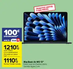 Carrefour MacBook Air M5 offre