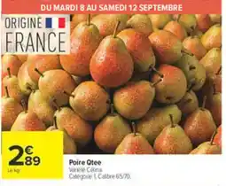 Carrefour Poire Qtee offre
