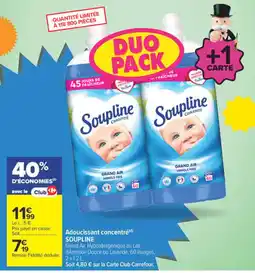 Carrefour Soupline Adoucissant concentré offre
