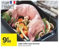 Carrefour Lapin entier sous fourreau offre