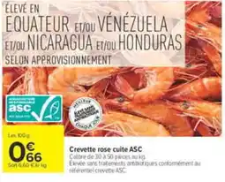 Carrefour Crevette rose cuite ASC offre