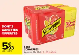 Carrefour Schweppes Soda offre