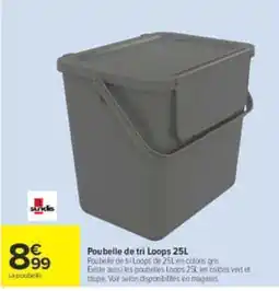 Carrefour Loops Poubelle de tri offre