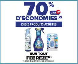 Carrefour Febreze offre