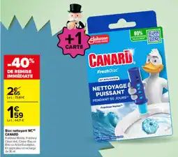 Carrefour CANARD Bloc nettoyant WC offre