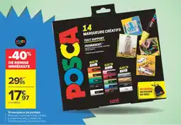 Carrefour POSCA Marqueurs créatifs offre