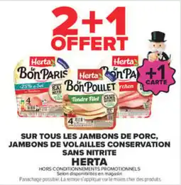 Carrefour Herta Jambon de porc offre