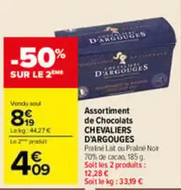 Carrefour CHEVALIERS D'ARGOUGES Assortiment de Chocolats offre
