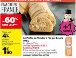 Carrefour Paso préfou de vendée offre