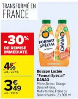 Carrefour DANAO Boisson Lactée offre