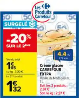 Carrefour CARREFOUR Crème glacée EXTRA offre