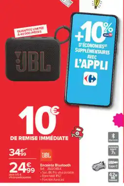 Carrefour JBL Enceinte Bluetooth offre