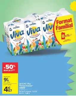 Carrefour CANDIA Lait U.H.T. Viva offre