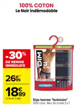Carrefour DIM Slips homme offre