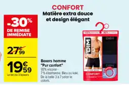 Carrefour DIM Boxers homme offre