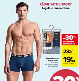 Carrefour DIM Boxers homme offre
