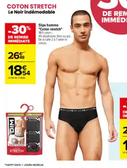 Carrefour DIM Slips homme offre