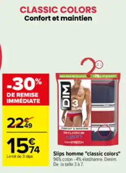 Carrefour DIM Slips homme offre