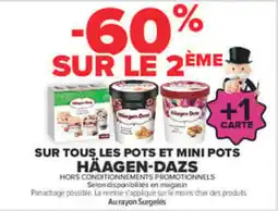 Carrefour Häagen-Dazs sur tous les pots et mini pots offre