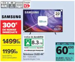 Carrefour SAMSUNG Téléviseur OLED 4K offre