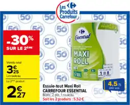 Carrefour Essential Essuie-tout Maxi Roll offre