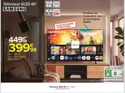 Carrefour SAMSUNG Téléviseur QLED 4K offre